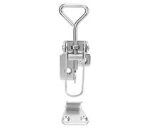 Marine Hatch Fastener 304 Stainless Steel Adjustable Latch Buckle with Clamp 115mm-125mm, Marine Grade Stainless Steel Hatch Lock for Boat Yacht Deck Hatches
