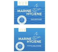 Marine Hygiene Boat Toilet Treatment Kit, Bacteria Sachets for Marine Heads, Holding Tank Digester, Pipe & Tank Maintenance, Marine-Safe, Plastic-Free, Vegan, 45 Sachets