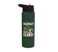 Marine Iguana Blue Footed Booby Galapagos Stainless Steel Insulated Water Bottle