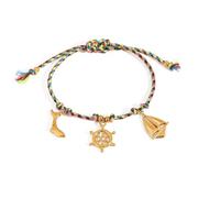 Marine Inspired Adjustable Braided With Shell Charm For Women Men Hot Day Beach Styles Wrist Chain Jewelry Beach Accessory