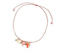 Marine Inspired Adjustable Ceramic Shell And Starfishes Necklace With Bright Dopamine Colors For Women Summers Beach Jewelry Colorful Rope Shell Pendant