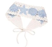 Marine Inspired Crochet Headband Hair Decoration, C | Tie Back Knitting Headpiece for Vacation Photos and Casual Outfits