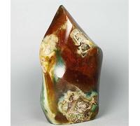 Marine Jasper Crystal Agate Cave Stone Flame (Size : 600-650g)