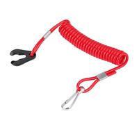 Marine Kill Switch, Universal Boat Outboard Motor Engine Kill Urgent Stop Switch Cord Safety Tether Lanyard Ignition Tohatsu Outboard Parts Stop Switch Key Lanyard Rope Clip Fit for All Series