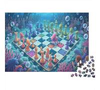 Marine Life 1000 Piece Adult Jigsaw Puzzles Chess Jigsaws Challenging Game Family Challenging Educational Challenge Home Decoration for Home Decoration Gifts 1000pcs (75x50cm)