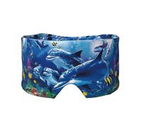 Marine Life Blue Sea World Coral Dolphin, Full Eye Covers Light Blocking Eye Mask Sleep Eye and Ear Muffs