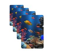 Marine life Car Air Freshener Cards for Women Men 4 Pack Cute Car Accessories Long Lasting Scent Car Diffuser Hanging Auto Aromatherapy Tablets Car Fresheners Gifts