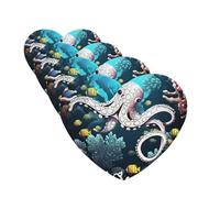 Marine Life Car Air Fresheners Cards Set of 4 Pieces Personalized Car Fresheners Gifts for Men Women Auto Aromatherapy Tablets Hanging Scented Cards for Wardrobe Bathroom