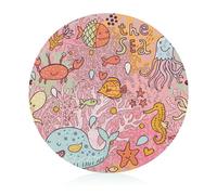Marine Life Decorative Cutting and Serving Board Long Lasting for Kitchen Dishwasher Safe 20 cm