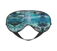Marine Life Eye Mask for Sleeping, Sleep Mask Blocks Light Perfect for Women and Men, Soft and Comfortable Blindfold for Travel
