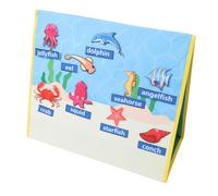 Marine Life Felt Board,Reusable Educational Learning Ocean Themed Animals Felt Board Teaching Tool, Match Cute Sea Creatures to Designated Spots, Promotes Cognitive Development