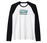 Marine Life Matters Ocean Conservation Whale Coral Design Raglan Baseball Tee