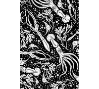 Marine Life Notebook: 120 Page Blank Lined Sea Life Journal Notebook. Gift for Marine Biologists & Ocean Lovers. Octopus Fish Seahorse Jellyfish Squid Pattern for Work School or Home.