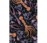 Marine Life Notebook: 120 Page Blank Lined Sea Life Journal Notebook. Gift for Marine Biologists & Ocean Lovers. Octopus Fish Seahorse Jellyfish Squid Pattern for Work School or Home.