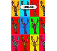 Marine life Notebook: Pop Art Andy Warhol Style Crustacean Notebook College Ruled. (Crab and Lobster Themed Gifts for Women, Men, Teens, Ecologist, Marine Biologist)