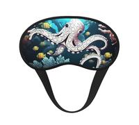 Marine Life Sleep Eye Mask for Women Men Soft and Comfortable Sleep Mask Blackout Sleeping Eye Cover for Travel Yoga Nap Shift Work