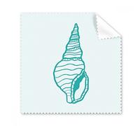 Marine Life Snail Blue Illustration Glasses Cloth Cleaning Cloth Phone Screen Cleaner 5pcs Gift