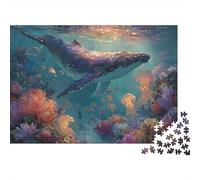 Marine Life Underwater World Educational Puzzle Game Suitable for Home Decoration Relatively Difficult 500pcs (52x38cm)