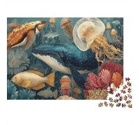 Marine Life Underwater World Extremely Difficult And Fun Puzzle Game Designed for Adults Suitable As A Gift Suitable for Decoration 300pcs (40x28cm)