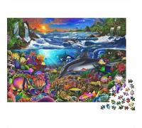Marine Life Underwater World Fun Educational Game Suitable for All The Family High Difficulty But Not Boring 500pcs (52x38cm)
