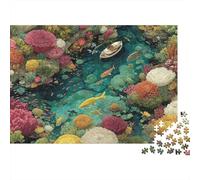 Marine Life Underwater World Fun Educational Game Suitable for All The Family High Difficulty But Not Boring 500pcs (52x38cm)