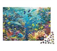 Marine Life Underwater World Very Interesting Puzzle Game Suitable for Family Entertainment Challenging 500pcs (52x38cm)