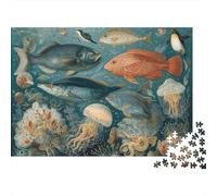 Marine Life Underwater WorldA Fun Family Game Suitable for Adults Teenagers And Children Super Difficult Unique Design 1000pcs (75x50cm)