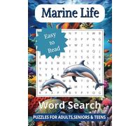 Marine Life Word Search Book: Word Search with Easy to Read Print about Marine Life, Fish, Sealife, Ocean's and More| 6x9 inches,110 pages| 50+ Puzzles... Gift for Vacation, Holidays and Free Times