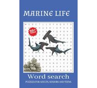 marine life word search puzzle book: Word Searches with Easy to Read Print about marine life, ocean life, marine animals and More| 6x9 inches, 110 ... Gift for Vacations, Holidays and Free Times