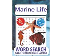 Marine Life Word Search puzzle book: Word Searches with Easy to Read Print about Marine Life, Sea Life and Oceanic Life and More | 6x9 inches, 111 ... for Vacations, Holidays, and Free Times.