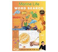 Marine Life Word Search Puzzles: Easy to Read Print Size | Adventure For Kids, Teens, & Adults | Excellent Gift for Camping, Holidays, Vacations and Free Times