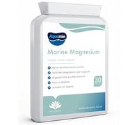 Marine Magnesium 100% NRV | Aquamin Magnesium for Sleep & Muscle | Natural Supplement with Aquamin & Prebiotic Baobab | 30 Capsules | GMP Certified Product | Made in The UK by Hellenia