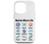 Marine Micro Life, Microorganism Types Chart Case for iPhone 13 Pro