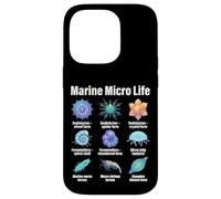 Marine Micro Life, Microorganism Types Chart Case for iPhone 14 Pro
