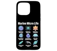 Marine Micro Life, Microorganism Types Chart Case for iPhone 15 Pro Max