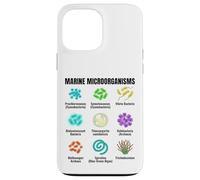 Marine Microorganisms Chart, Ocean Micro Life Science Case for iPhone 13 Pro Max