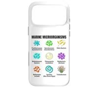 Marine Microorganisms Chart, Ocean Micro Life Science Case for iPhone 17 Pro Max