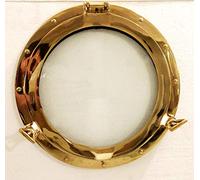 Marine Nautical Store 15 Antique Maritime Brass Porthole Nautical Ship Boat Home Decor Glass Frame