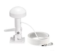 Marine Navigation External GPS Antenna with 5m Cable and Bracket for Garmin GPSMAP 376C 420 520 720 Series with Dual Frequency Support