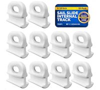 Marine Nylon Sail Round Slides Slugs 9/16 - 10 Units - Five Oceans