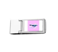 Marine Organism Cetacean Ehale Slim Money Clip Stainless Holder Pocket Wallet