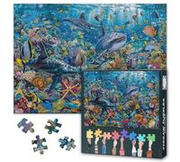 Marine Organism Puzzles, Whale Shark 1000 Piece Large Format Jigsaw Puzzle for Adults & Families, Puzzle 1000 Pieces Beautiful Coral Underwater World Vibrant Artwork Size: 27.5" x 19.6"/70 * 50cm