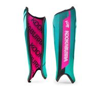 Marine/Pink Kookaburra Convert Shin Guards - Large | PVC shell, foam lining & sublimated design. Lightweight protection for junior & club hockey players.