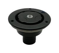 Marine Plastic Gravity Water Inlet Lockable Modified Accessories Compatible with Boat Camper Trailer(Black)