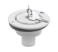 Marine Plastic Gravity Water Inlet Lockable Modified Accessories Compatible with Boat Camper Trailer(White)
