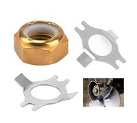 Marine Prop Nut and Lock Tab Washer Kit 18-3702 Fit for 30 hp-60 hp Mercury/Mariner Outboard Motor Engines, Outboard Propeller Nut Retainer Locking Washer Kit Replacement for Mercury 11-69578T1