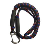 Marine Rope, Boat Bungee Dock Lines Cords Docking Rope for Watercraft SeaDoo Jet Ski Pontoon Canoe Power Mooring Accessories(Black Red)