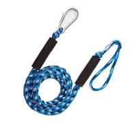 Marine Rope, Boat Bungee Dock Lines Cords Docking Rope for Watercraft SeaDoo Jet Ski Pontoon Canoe Power Mooring Accessories(Blue Black)