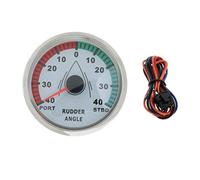 Marine Rudder Angle Gauge 0-190 85 mm 900-00071 White Chrome