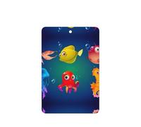 Marine Sea Life Printing 10 Pieces Air Freshener Car Hanging Cards Air Freshener Sheets With Rope For Cars Home